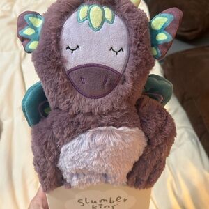 BRAND NEW! Slumberkins Halloween fright collection peacock purple dragon kin